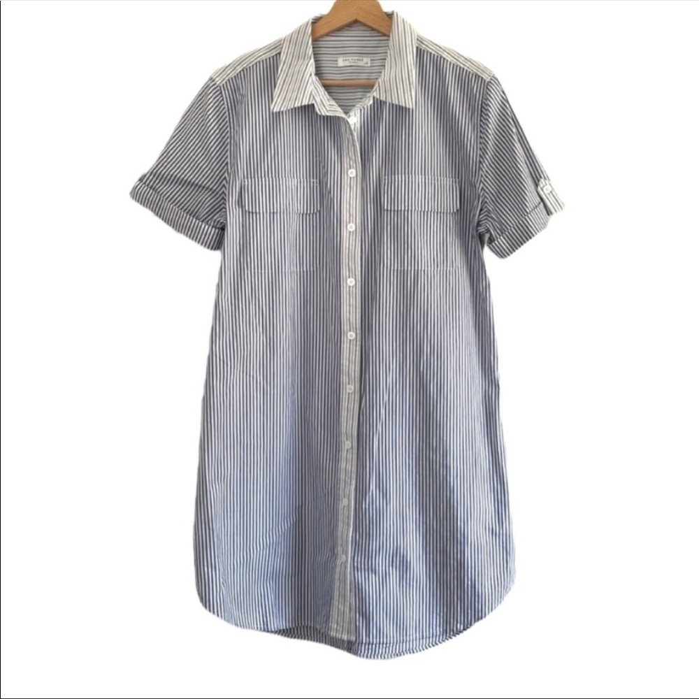 Equipment Femme Striped Shirt Dress - Picture 2 of 11